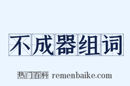 不成器组词是什么意思的图片